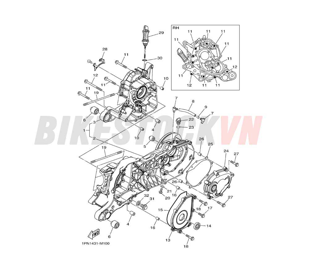 CRANKCASE (1PN1/2/3/4)